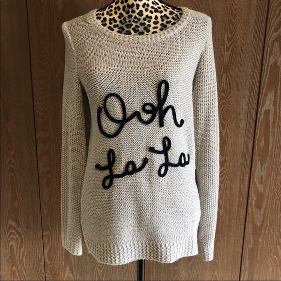 LC Lauren Conrad Sweaters - ⚾️ LC Lauren Conrad Ooh La La Sparkly Sweater